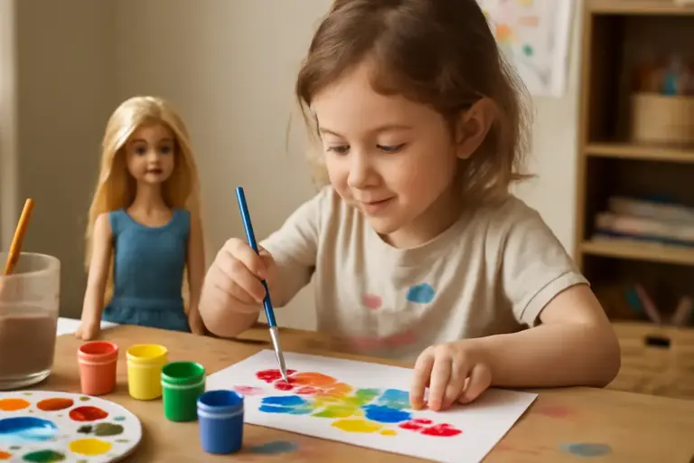 Giochi di Barbie con pittura e colori: perché allenano il pensiero artistico nei più piccoli