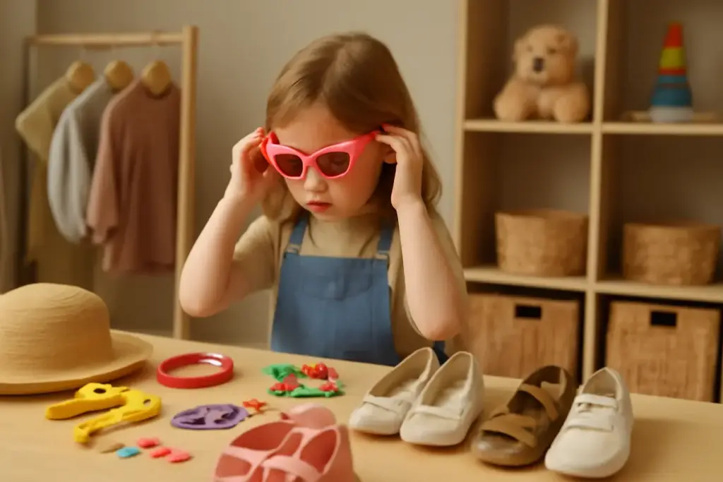 Giochi per bambini sulla scelta degli accessori: il modo giusto per educare al gusto personale