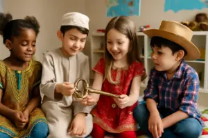 Giochi per bambini con abiti delle diverse culture: la chiave per aprire la mente alla diversità