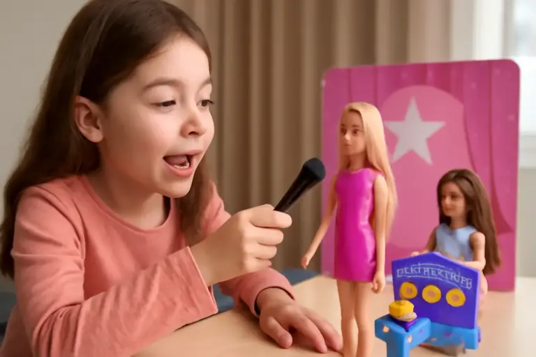 In che modo i giochi di Barbie con talent show aiutano la comunicazione verbale? Il meccanismo premiante